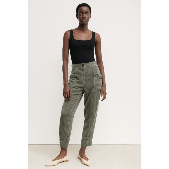 Anthropologie Daily Practice Utility/Cargo Pants Olive/Army Green Size Small - Picture 1 of 8